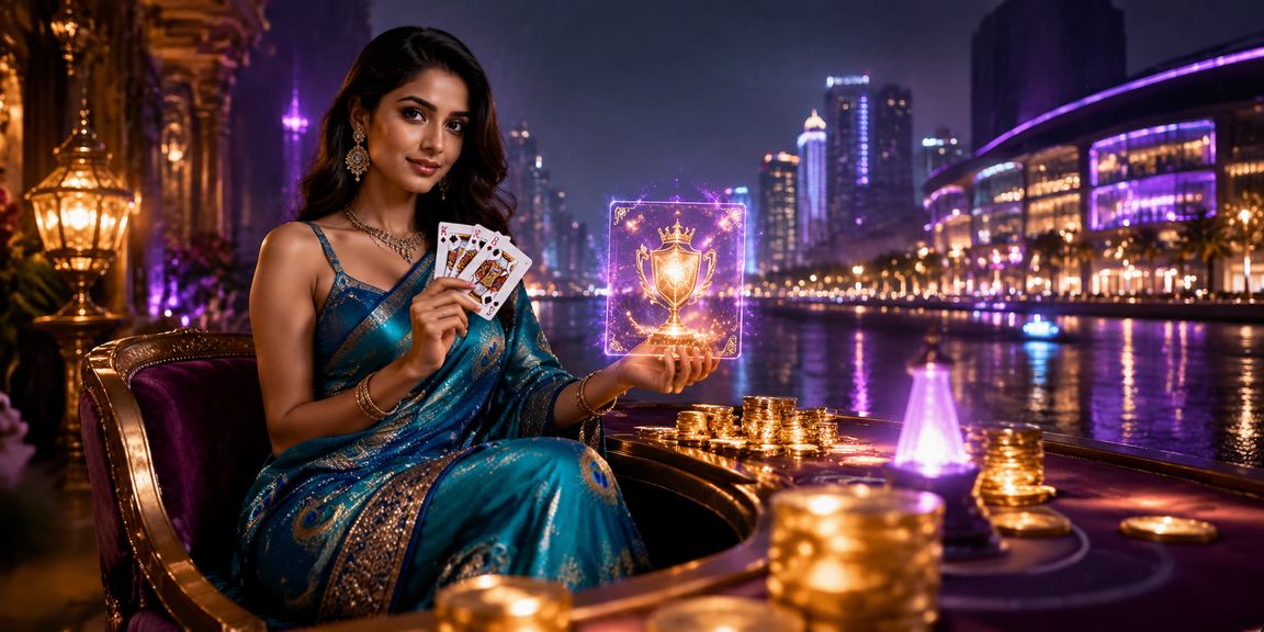 Mumbai baccarat game with traditional saree dress